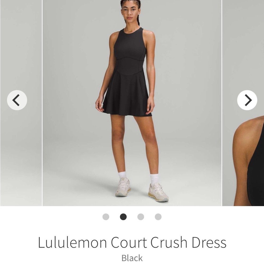 lululemon athletica Court Crush Black Dress